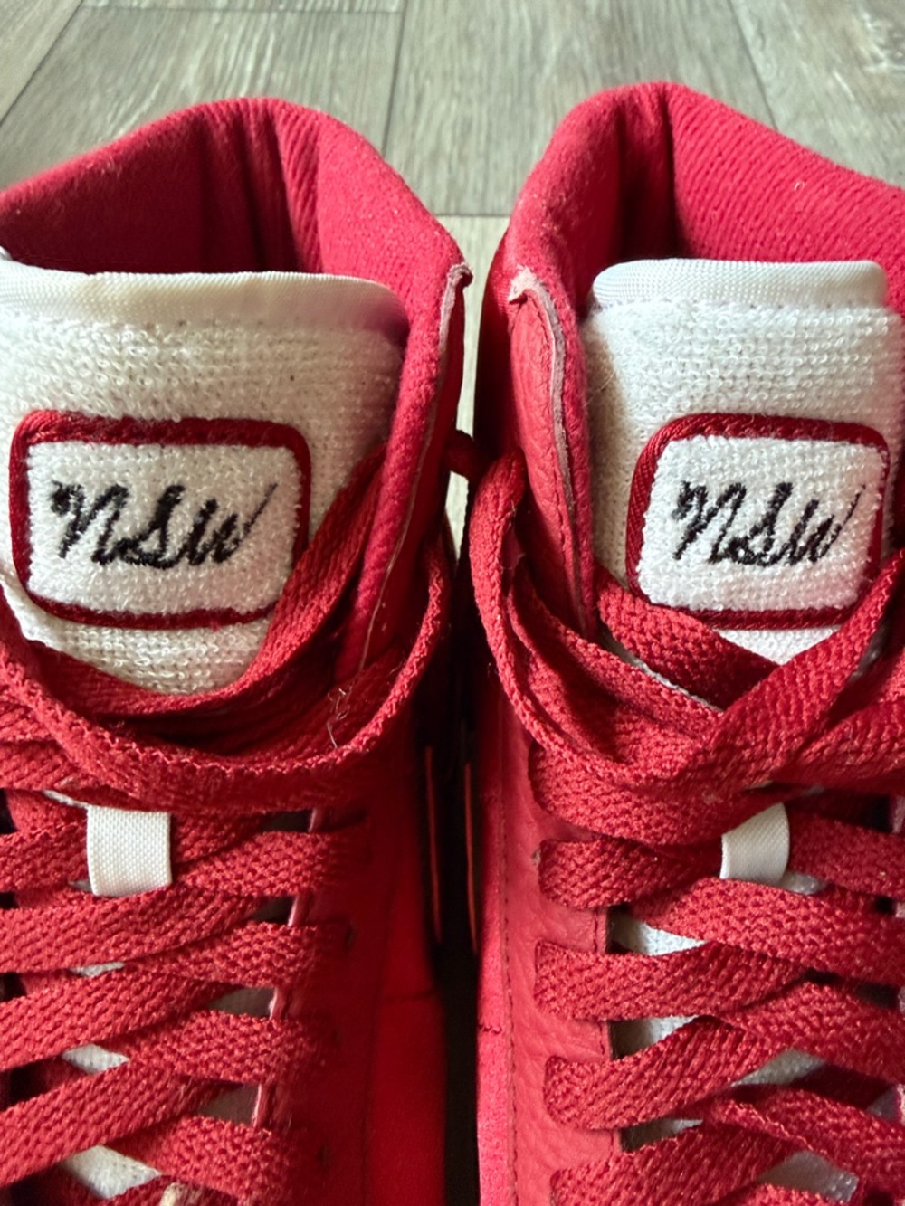Nike Blazer Mid Premium in “Red Crush” Satin - Picture 10 of 13